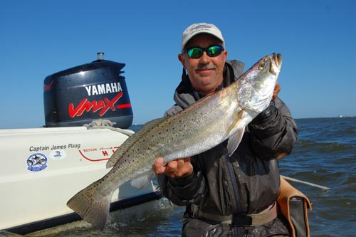 Texas bay fishing for speckled trout